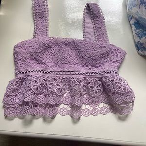 Lovers and friends barely worn purple top❤️‍🔥